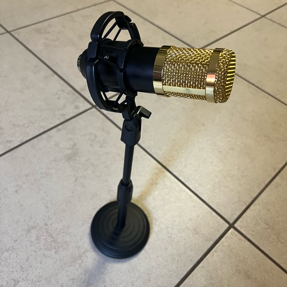 Gold Microphone - Picture 3 of 6